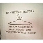 16" white suit hanger 12G  No.1